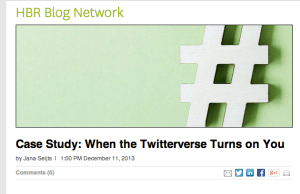 http://blogs.hbr.org/2013/12/case-study-when-the-twitterverse-turns-on-you/